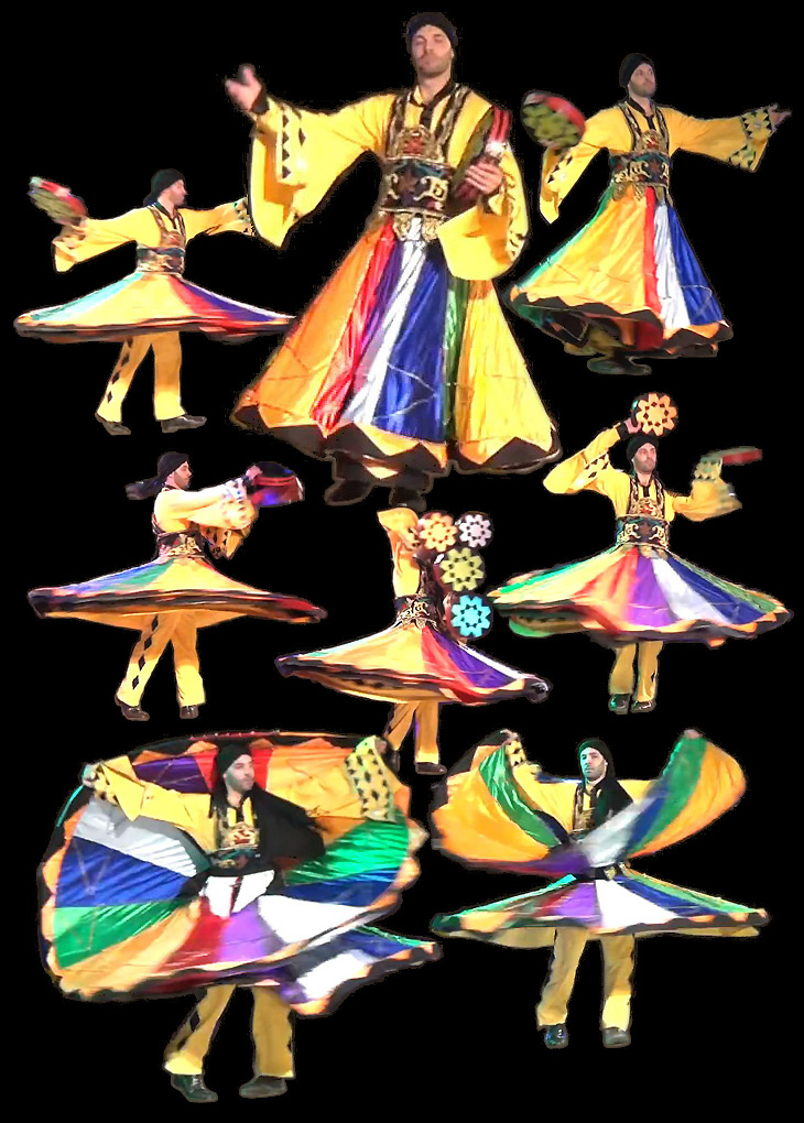 Spinning Tanoura dancer at  Tawau International Cultural Festival 2012