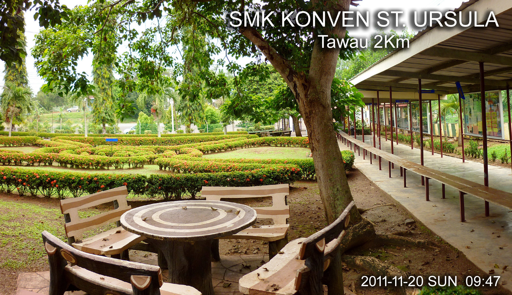 SMK Konven St. Ursula tranquil school garden