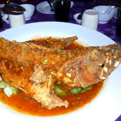 Fried Fish with Sweet Sour Sauce