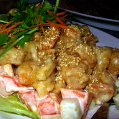 Fried Prawn with Butter Sauce
