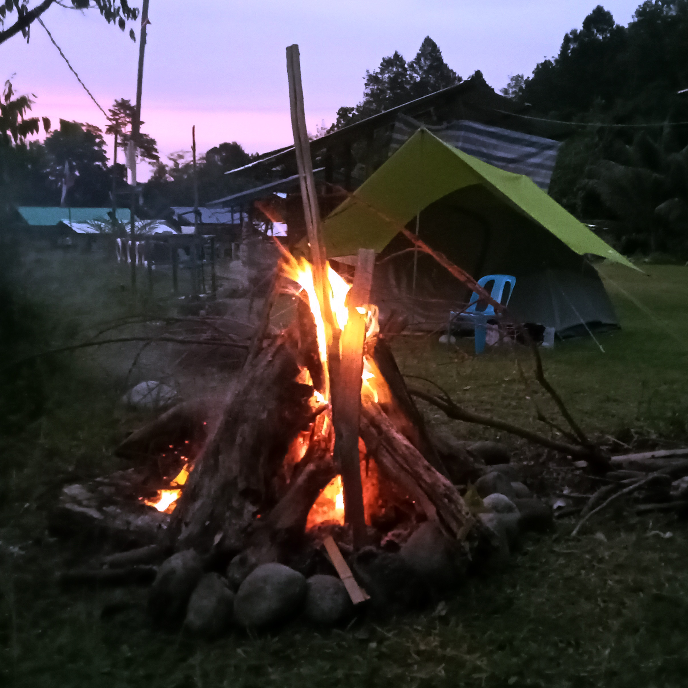 Campfire at Kisakot Campsite