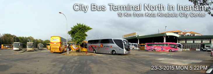 City Bus Terminal North in Inanam Town