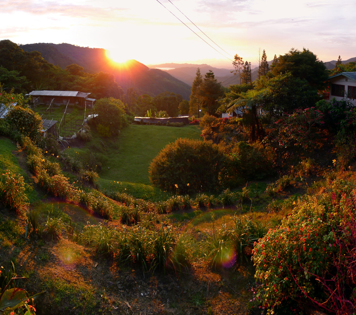 Sunset view from Haleluyah Retreat Centre