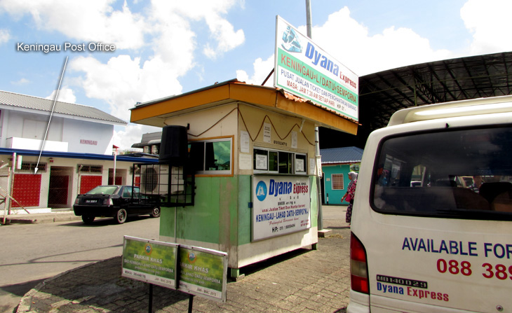 Bus ticket counter of Dyana Express in Keningau Town
