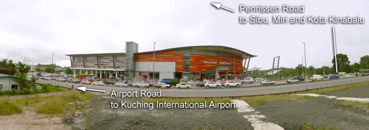 Kuching Sentral is strategically located at the junction of Jalan Penrissen and Airport Road which is being upgraded to a dual-carriageway with traffic lights.