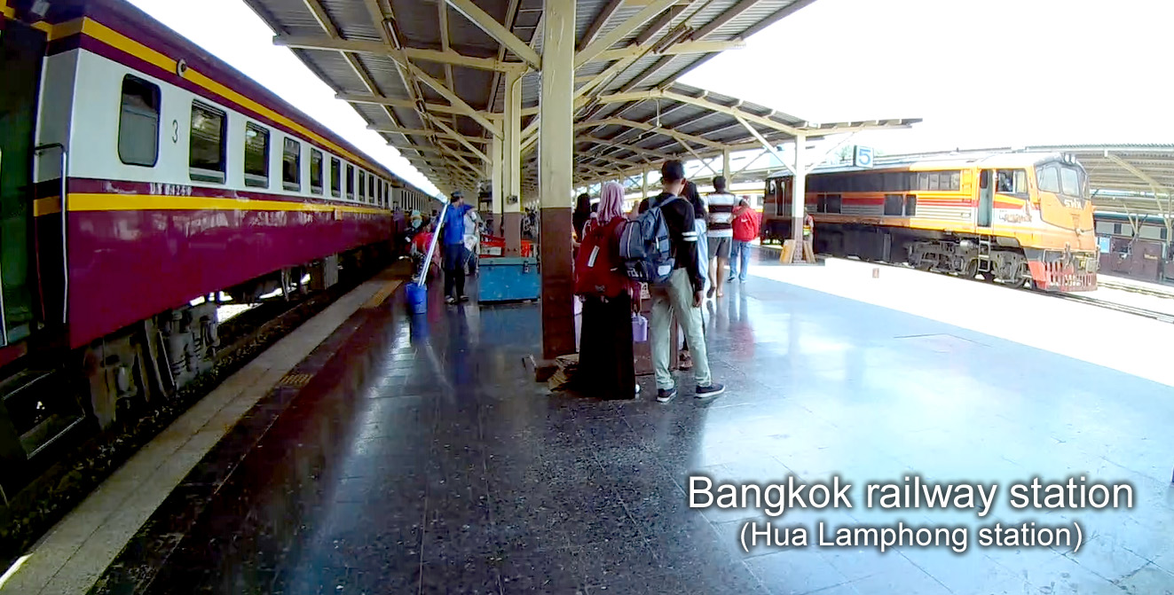 Hua Lamphong station has 12 train platforms, and handles 130+ train departures per day carrying over 60,000 passengers.