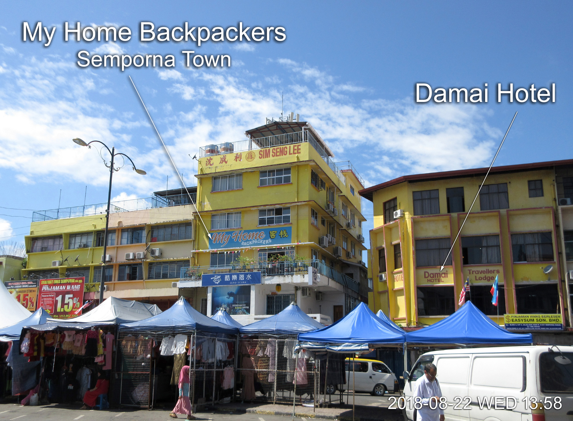 My Home Backpackers, Semporna Town