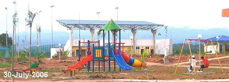 The newly completed children playground in Tawau Sport Complex, 2006