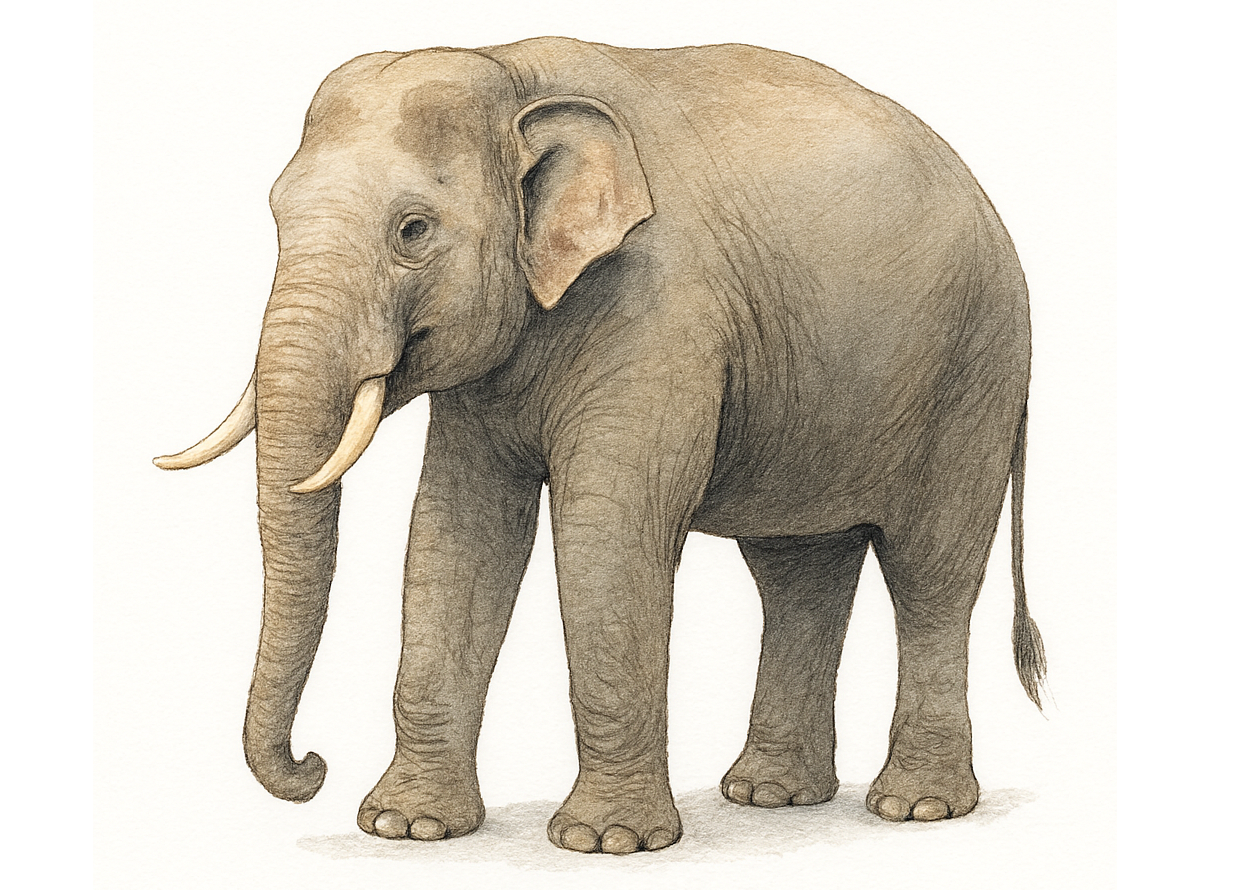 Borneo Pygmy Elephant close-up